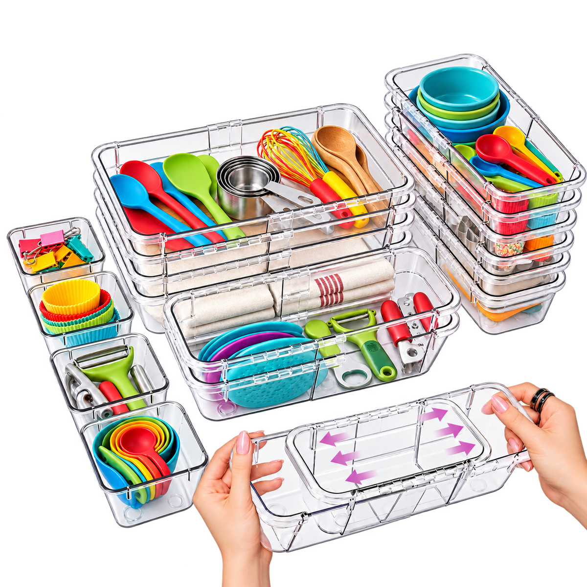 Clear Acrylic Drawer Organizer